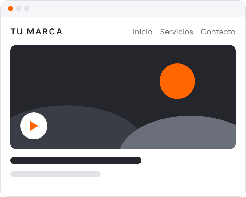 Web de estilo minimalista en la que la imagen es la protagonista